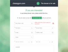 Tablet Screenshot of chessgym.com
